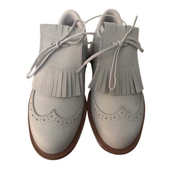 Adidas MC Zoysia Golf Shoes Womens 7.5 White Leather Fringe Boost NWT - Picture 6 of 7